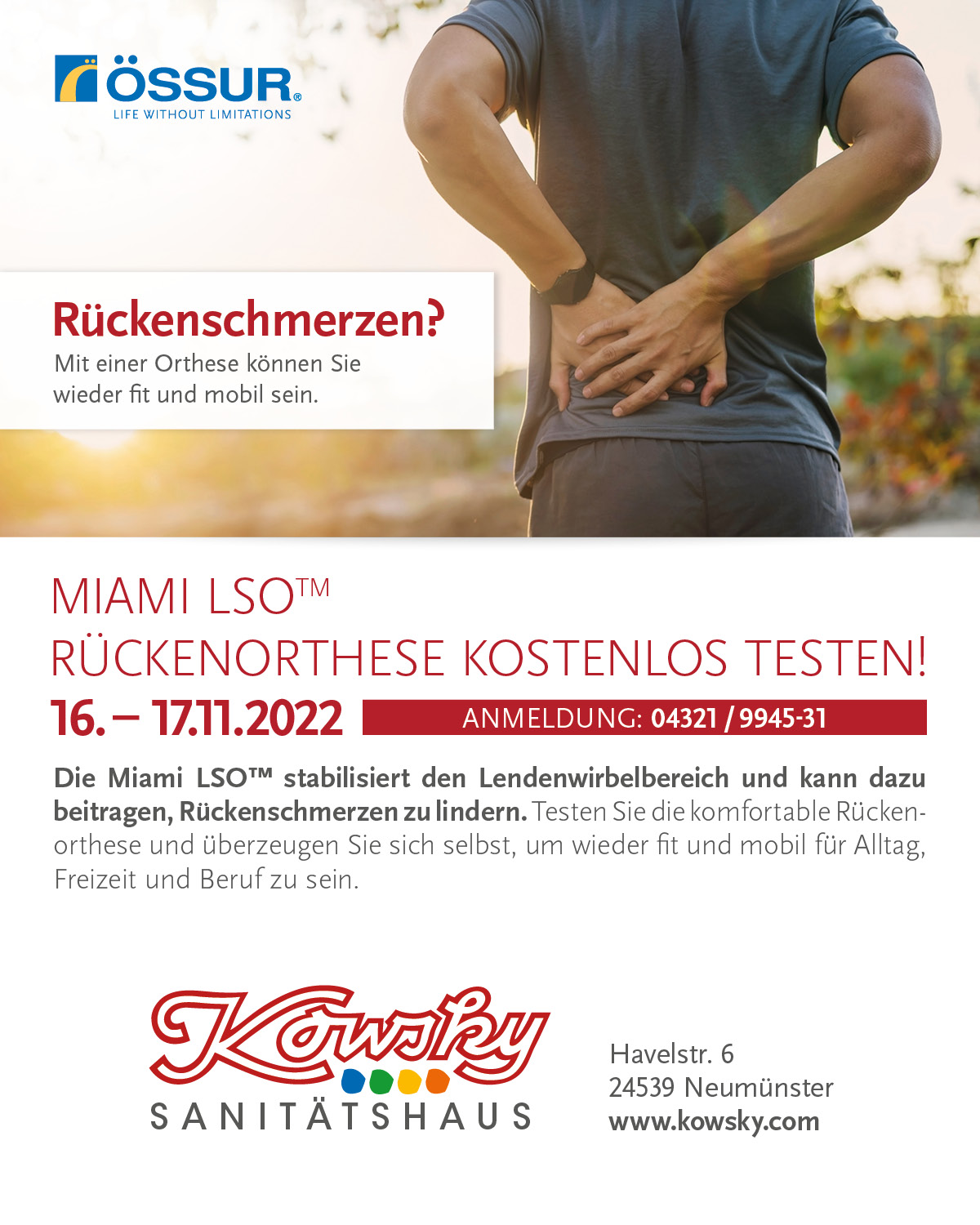Kowsky Miami LSO Rueckenorthese